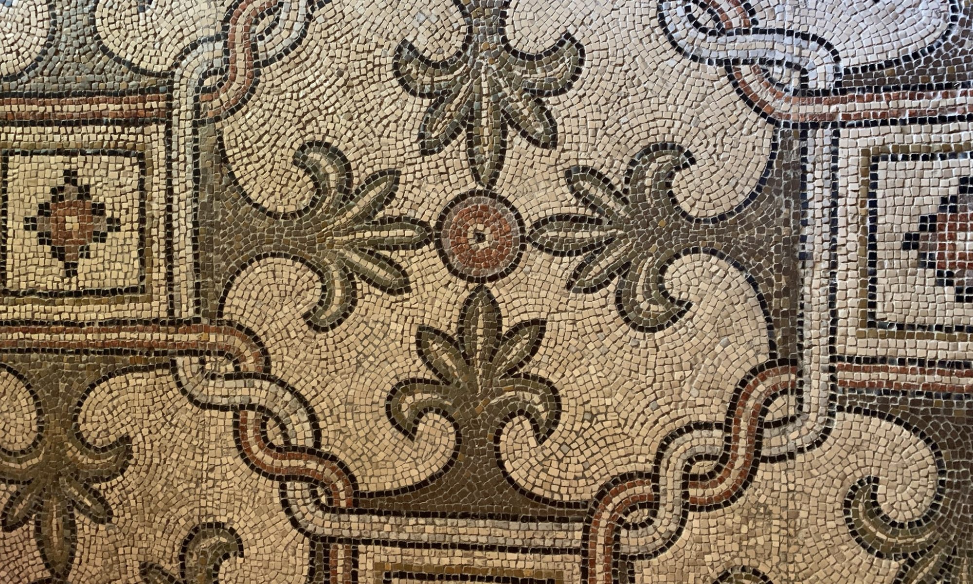 Mosaic floor tiles in Ravenna